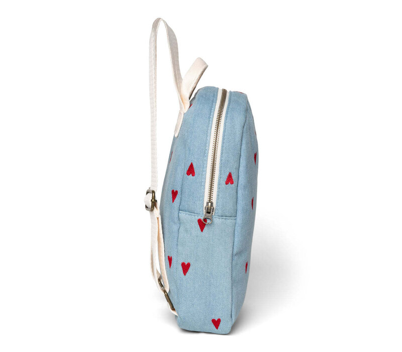 Studio Noos Denim Hearts Mini Backpack