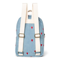 Studio Noos Denim Hearts Mini Backpack
