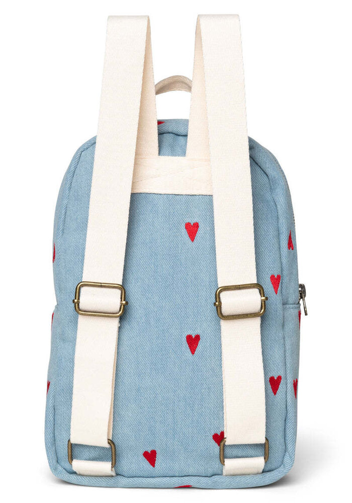 Studio Noos Denim Hearts Mini Backpack