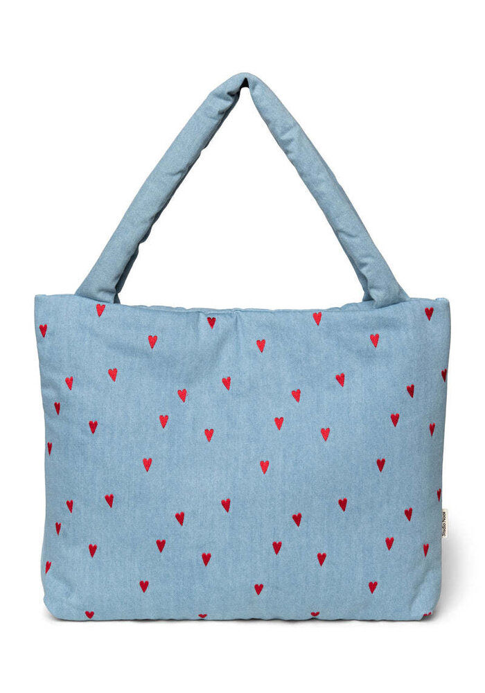 Studio Noos Denim Hearts Mom Bag