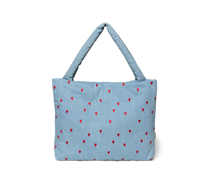 Studio Noos Denim Hearts Mom Bag