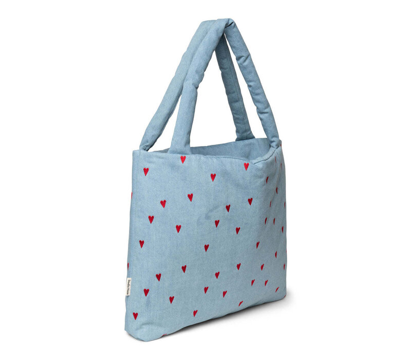 Studio Noos Denim Hearts Mom Bag