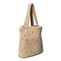 Studio Noos Ecru Teddy Hearts Mom Bag