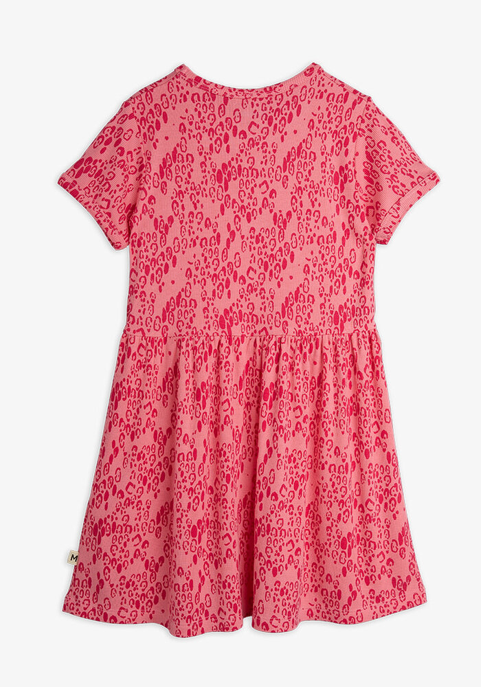 Mini Rodini Mini leopard aop ss dress Pink