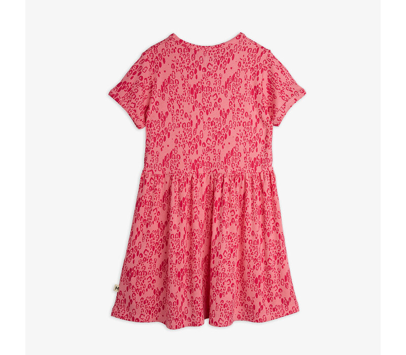 Mini Rodini Mini leopard aop ss dress Pink
