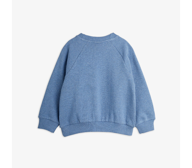 Mini Rodini Panther melange sweatshirt Blue