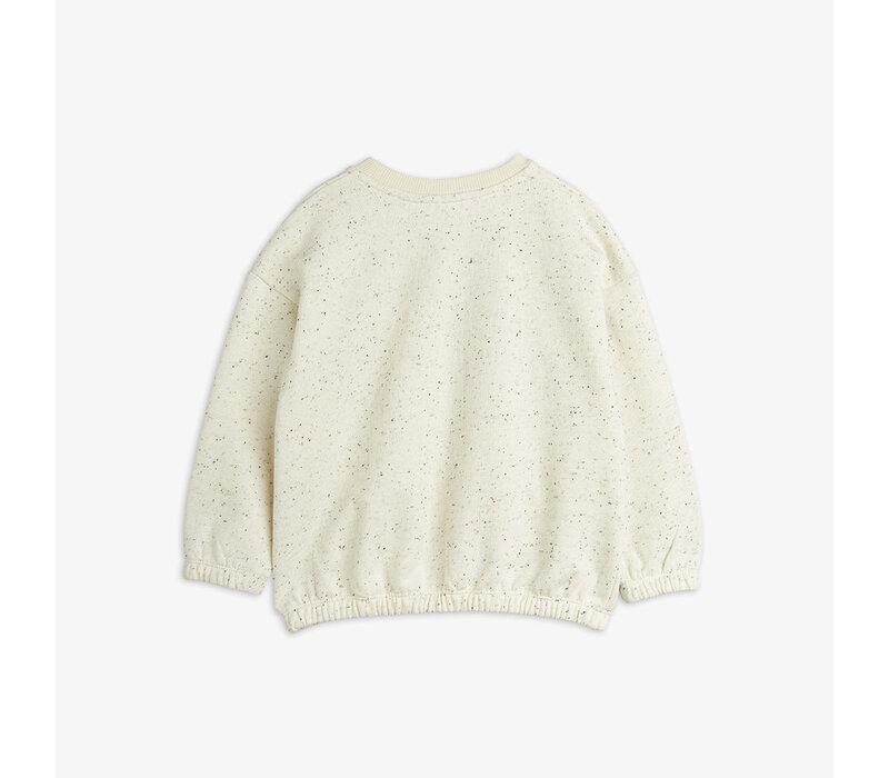 Mini Rodini Bird neps sweatshirt Offwhite
