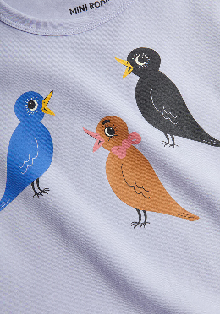 Mini Rodini Birds T-shirt Purple