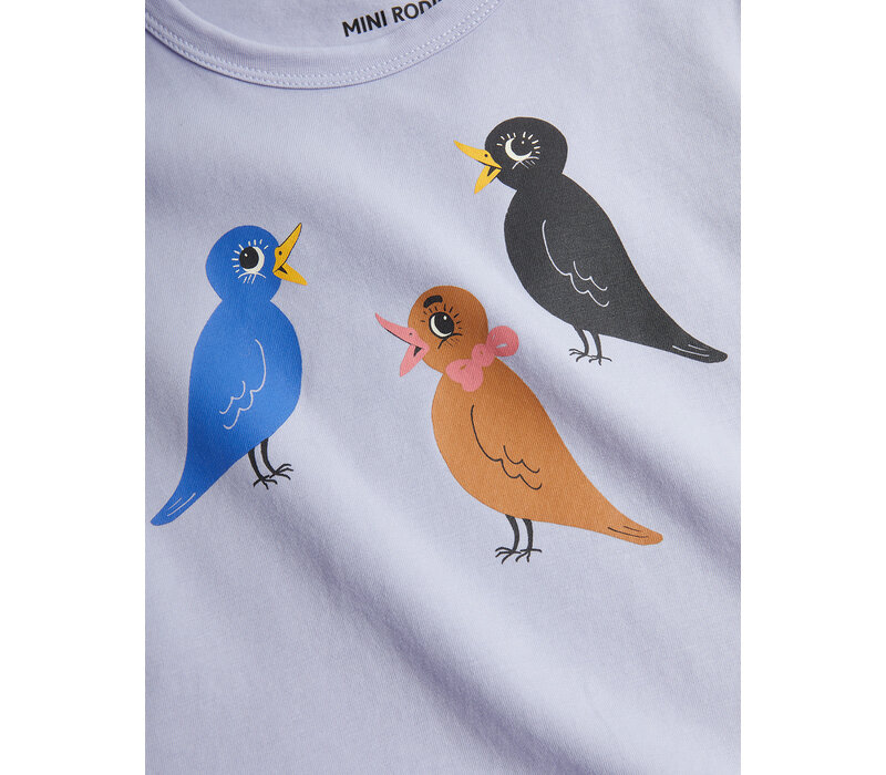 Mini Rodini Birds T-shirt Purple
