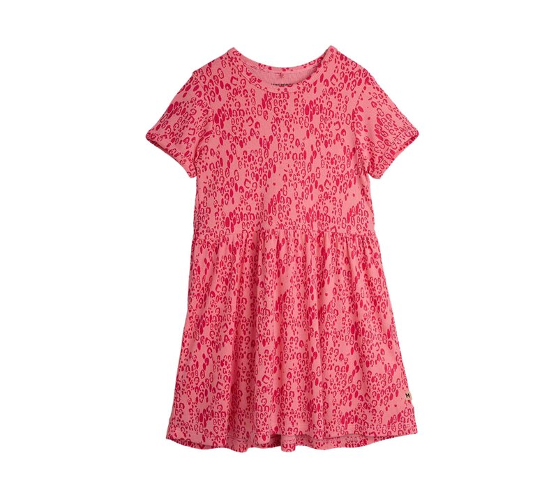 Mini Rodini Mini leopard aop ss dress Pink