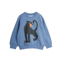 Mini Rodini Panther melange sweatshirt Blue