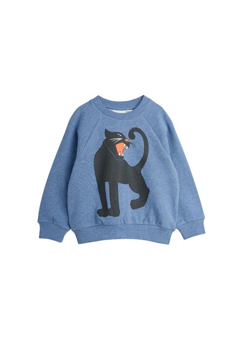 Mini Rodini Mini Rodini Panther melange sweatshirt Blue