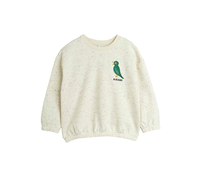 Mini Rodini Bird neps sweatshirt Offwhite