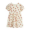 Mini Rodini Mini Rodini Outlined hearts aop ss dress Offwhite
