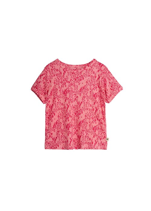 Mini Rodini Mini Rodini Mini leopard T-shirt Pink