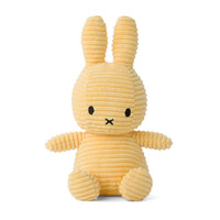 Nijntje - Miffy Sitting Corduroy Eco Buttercream -23 cm
