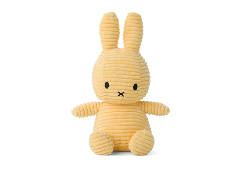 Bon Ton Toys Nijntje - Miffy Sitting Corduroy Eco Buttercream -23 cm