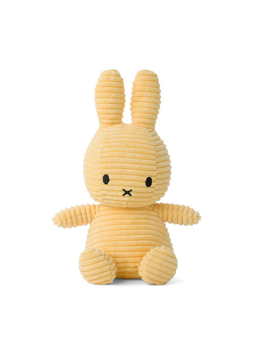 Bon Ton Toys Nijntje - Miffy Sitting Corduroy Eco Buttercream -23 cm
