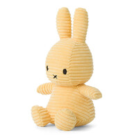 Nijntje - Miffy Sitting Corduroy Eco Buttercream -23 cm