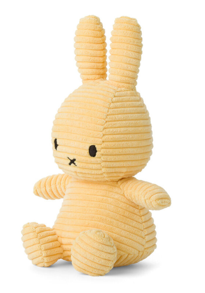 Nijntje - Miffy Sitting Corduroy Eco Buttercream -23 cm
