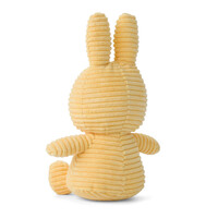 Nijntje - Miffy Sitting Corduroy Eco Buttercream -23 cm
