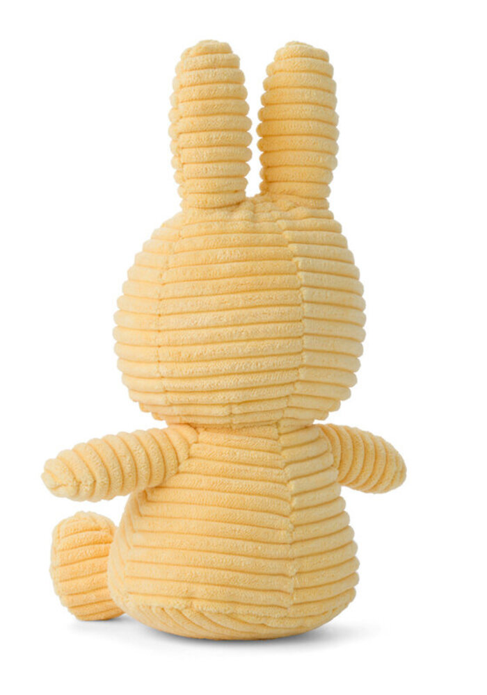 Nijntje - Miffy Sitting Corduroy Eco Buttercream -23 cm
