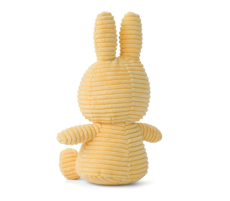 Nijntje - Miffy Sitting Corduroy Eco Buttercream -23 cm