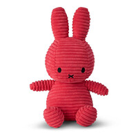 Nijntje - Miffy Sitting Corduroy Eco Fuchsia -23 cm