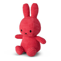 Nijntje - Miffy Sitting Corduroy Eco Fuchsia -23 cm