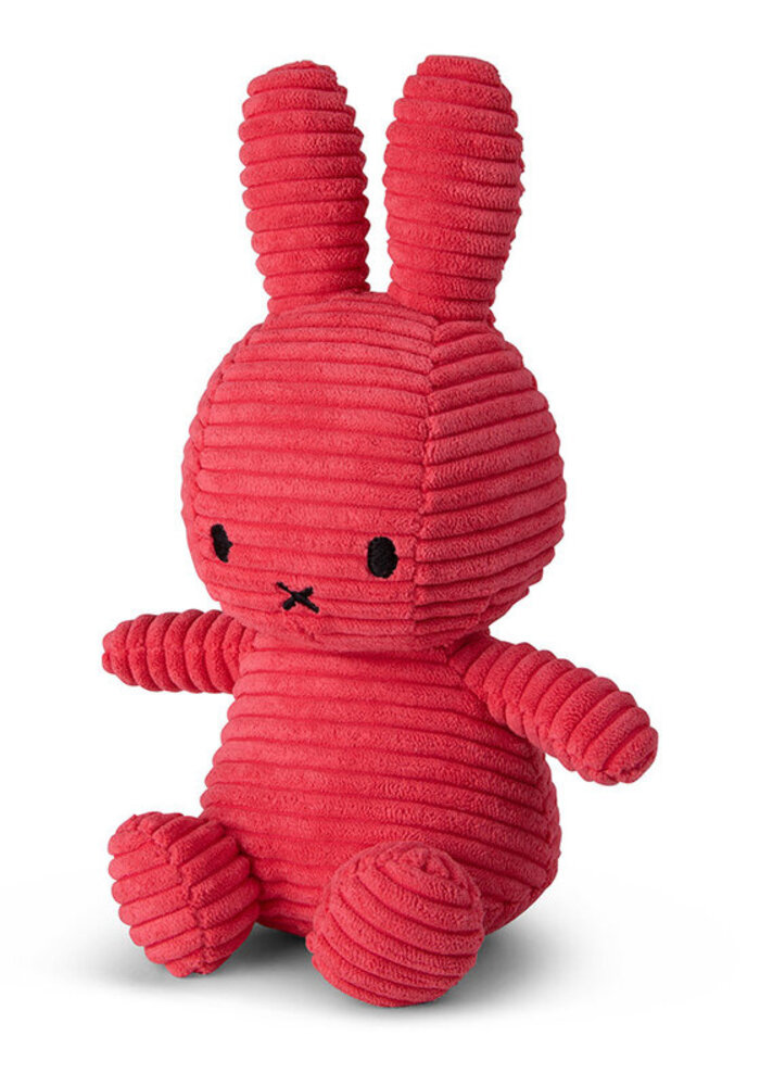 Nijntje - Miffy Sitting Corduroy Eco Fuchsia -23 cm