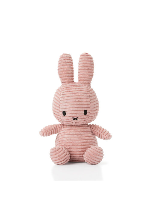 Bon Ton Toys Nijntje - Miffy Sitting Corduroy Eco Pink -23 cm