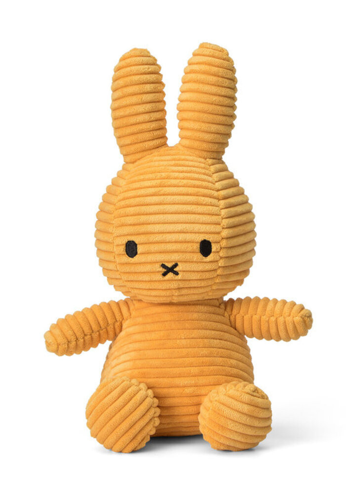 Nijntje - Miffy Sitting Corduroy Eco Yellow -23 cm