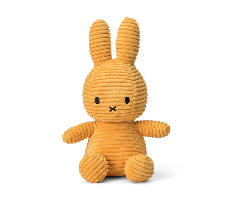 Nijntje - Miffy Sitting Corduroy Eco Yellow -23 cm