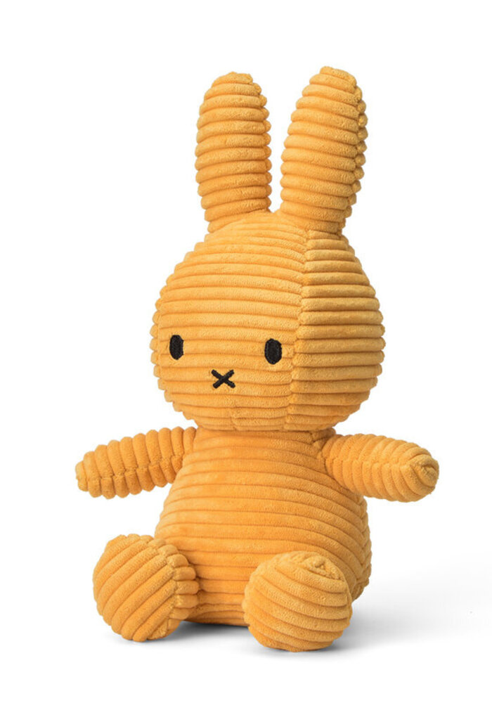 Nijntje - Miffy Sitting Corduroy Eco Yellow -23 cm