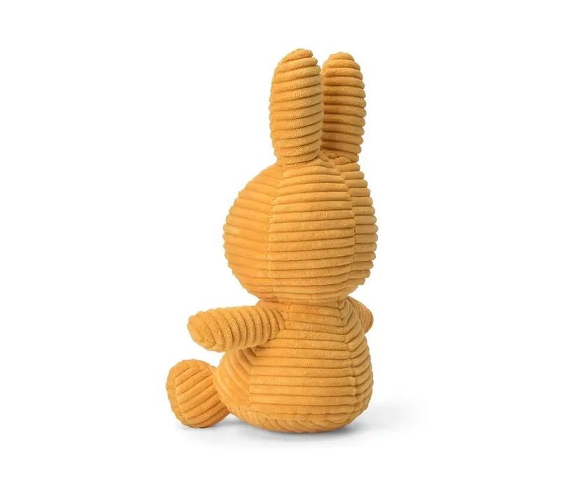 Nijntje - Miffy Sitting Corduroy Eco Yellow -23 cm