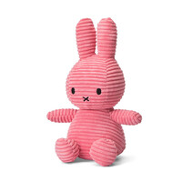 Nijntje - Miffy Sitting Corduroy Eco Bubblegum Pink -23 cm