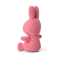 Nijntje - Miffy Sitting Corduroy Eco Bubblegum Pink -23 cm