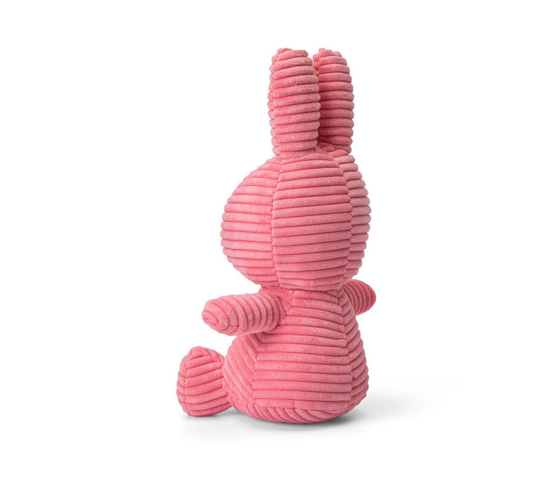 Nijntje - Miffy Sitting Corduroy Eco Bubblegum Pink -23 cm