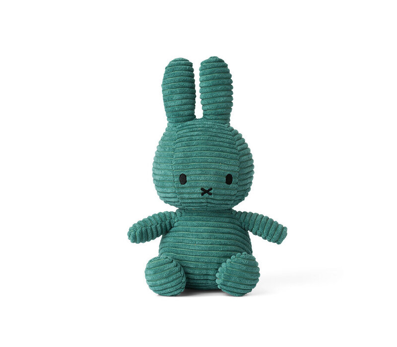 Nijntje - Miffy Sitting Corduroy Eco Green -23 cm