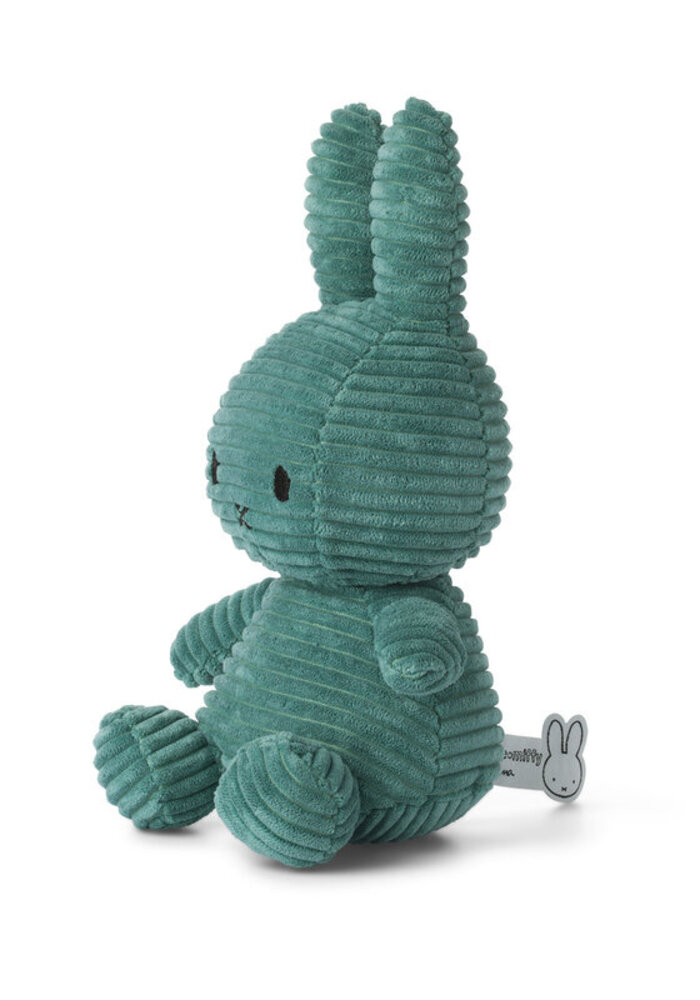 Nijntje - Miffy Sitting Corduroy Eco Green -23 cm