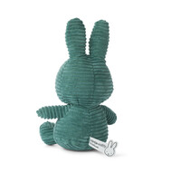 Nijntje - Miffy Sitting Corduroy Eco Green -23 cm