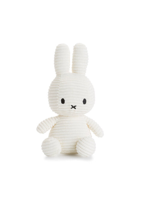 Bon Ton Toys Nijntje - Miffy Sitting Corduroy Eco Offwhite -23 cm