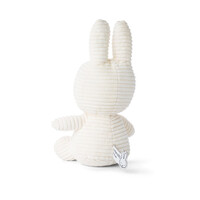 Nijntje - Miffy Sitting Corduroy Eco Offwhite -23 cm