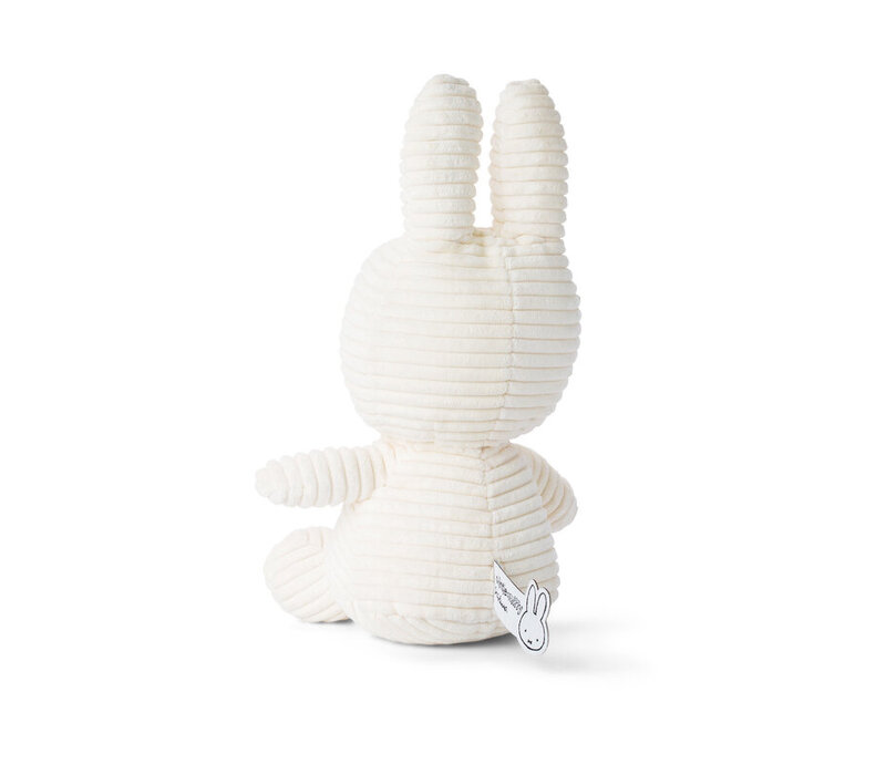 Nijntje - Miffy Sitting Corduroy Eco Offwhite -23 cm