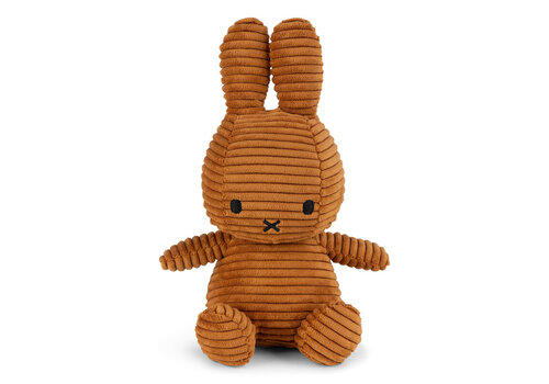 Bon Ton Toys Nijntje - Miffy Sitting Corduroy Eco Cinnamon -23 cm