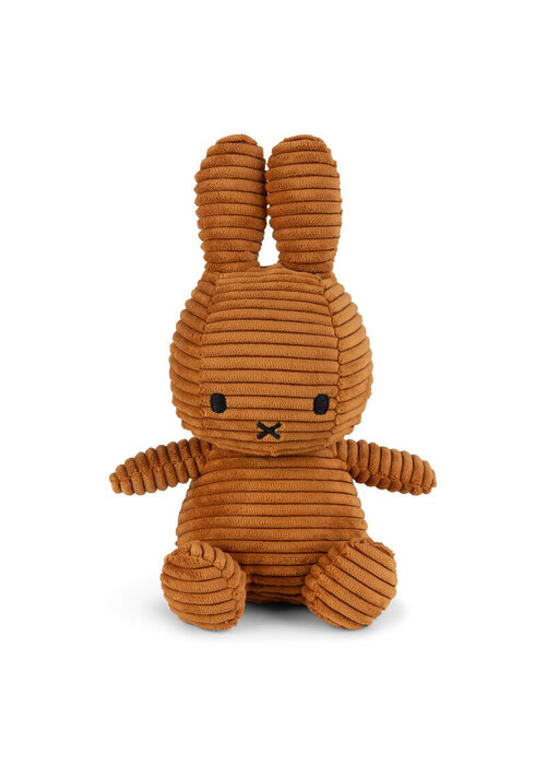 Bon Ton Toys Nijntje - Miffy Sitting Corduroy Eco Cinnamon -23 cm