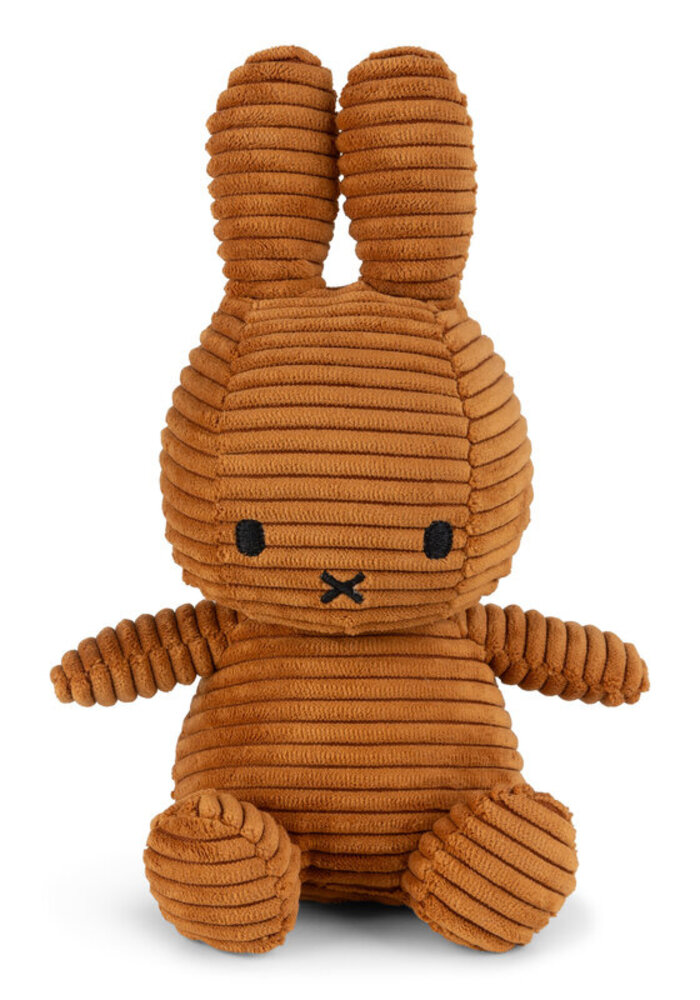 Nijntje - Miffy Sitting Corduroy Eco Cinnamon -23 cm