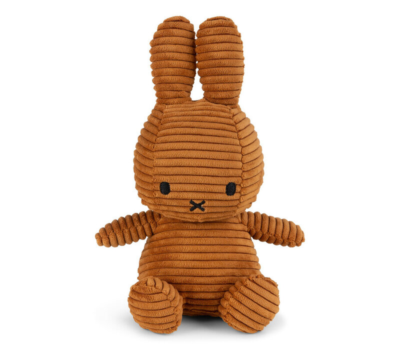 Nijntje - Miffy Sitting Corduroy Eco Cinnamon -23 cm