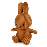 Nijntje - Miffy Sitting Corduroy Eco Cinnamon -23 cm