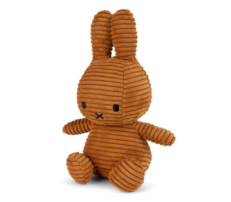 Nijntje - Miffy Sitting Corduroy Eco Cinnamon -23 cm